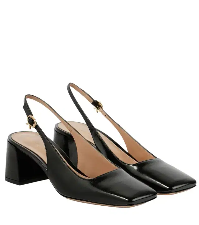 Gianvito Rossi Freeda leather slingback pumps