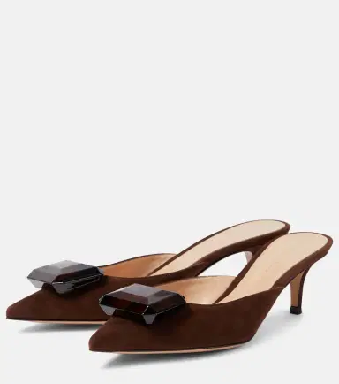 Gianvito Rossi Jaipur suede mules | Thumbnail 2