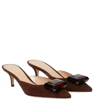 Gianvito Rossi Jaipur suede mules | Thumbnail 1