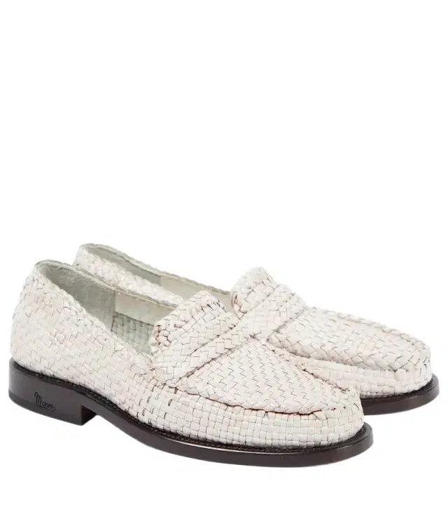 Marni Woven leather loafers
