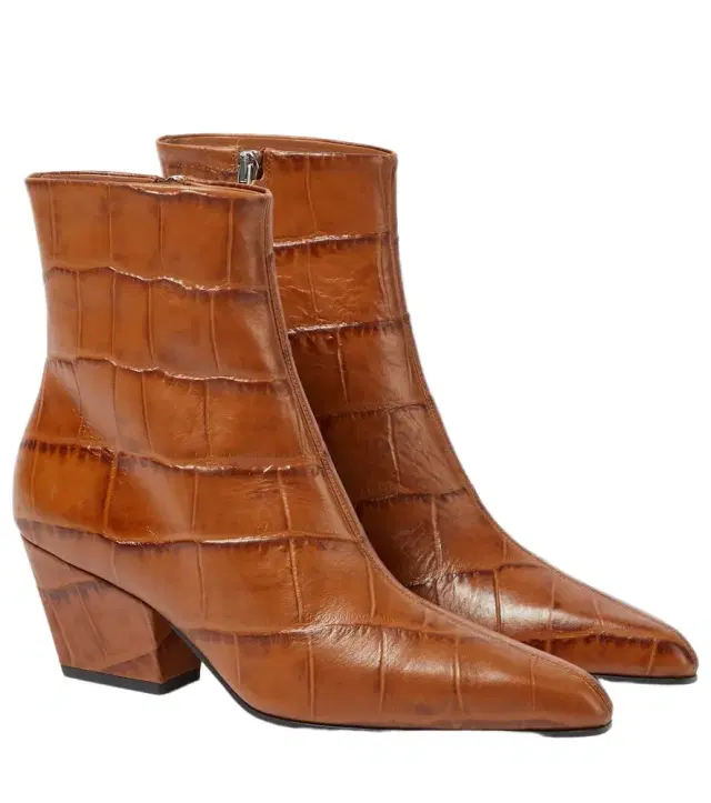 Paris Texas Jane croc-effect leather knee-high boots