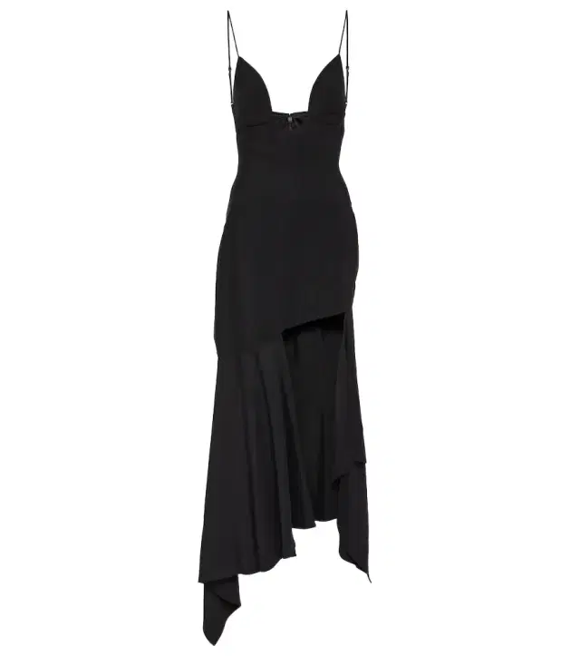 Mugler Paneled midi dress