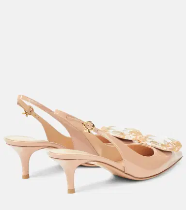 Gianvito Rossi Jaipur 55 patent leather slingback pumps | Thumbnail 2