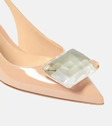 Gianvito Rossi Jaipur 55 patent leather slingback pumps | Thumbnail 4