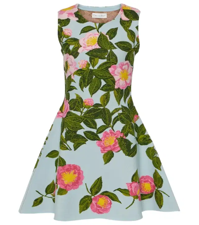 Oscar de la Renta Printed minidress