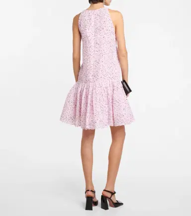 Oscar de la Renta Fil coupé minidress | Thumbnail 4 Oscar de la Renta Fil coupé minidress | Thumbnail 4