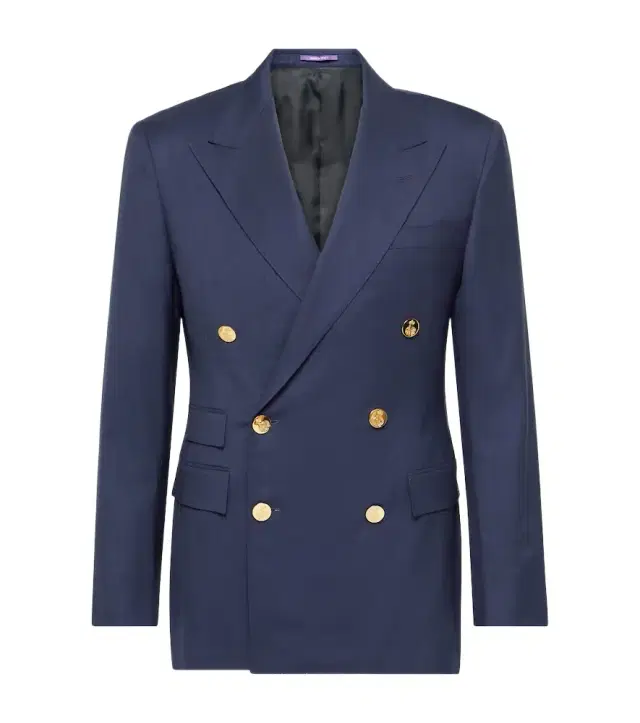 Gregory double-breasted wool blazer