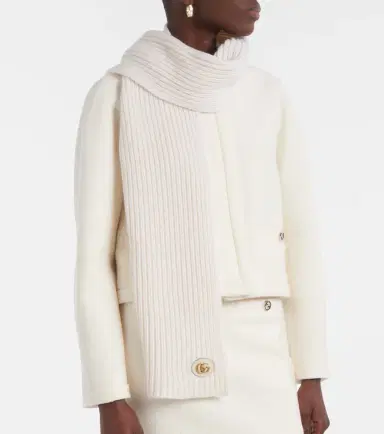 Gucci Wool and cashmere scarf | Thumbnail 3