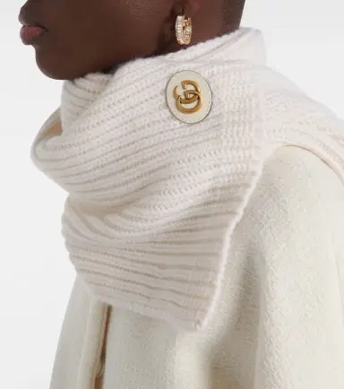 Gucci Wool and cashmere scarf | Thumbnail 4