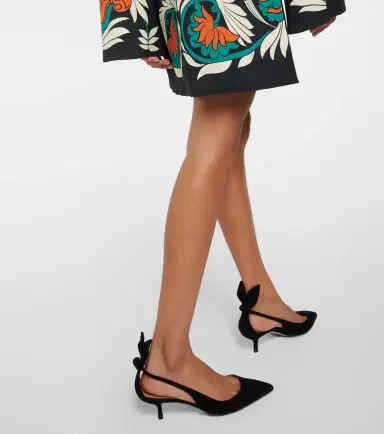 Aquazzura Bow Tie 50 suede pumps | Thumbnail 4