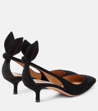 Aquazzura Bow Tie 50 suede pumps | Thumbnail 6