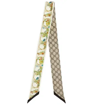Gucci Printed silk twill scarf | Thumbnail 1