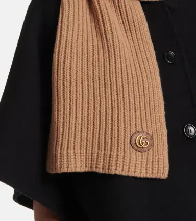 Gucci Ribbed-knit wool and cashmere scarf | Thumbnail 5