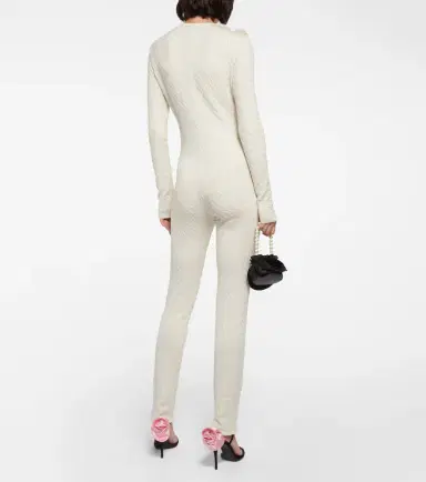 Magda Butrym Cable-knit silk jumpsuit | Thumbnail 4