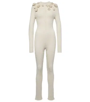 Magda Butrym Cable-knit silk jumpsuit | Thumbnail 1