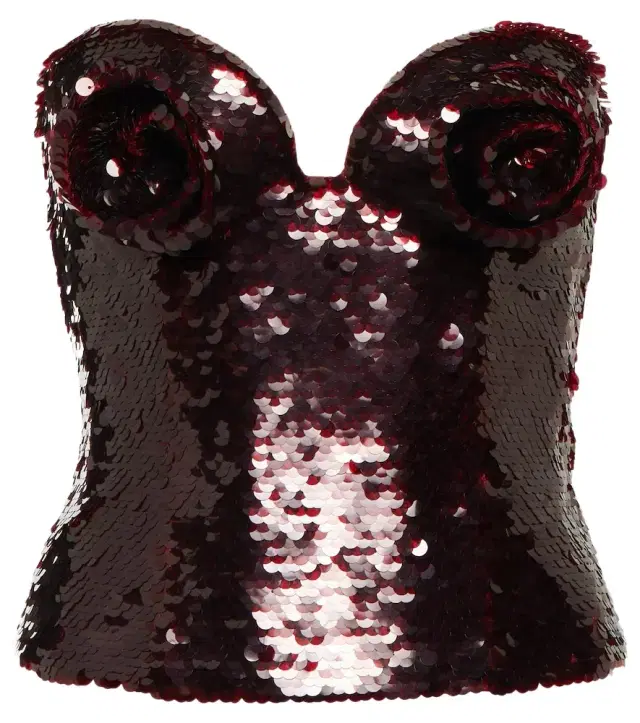 Magda Butrym Sequined bustier top