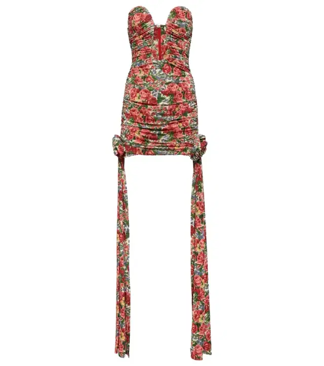 Magda Butrym Floral ruched minidress