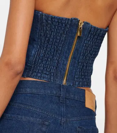 Magda Butrym Denim bustier top | Thumbnail 2