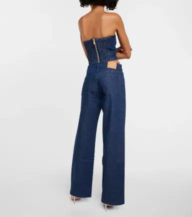 Magda Butrym Denim bustier top | Thumbnail 4