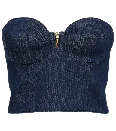 Magda Butrym Denim bustier top | Thumbnail 1