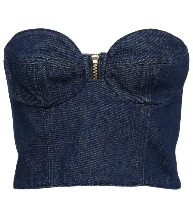 Magda Butrym Denim bustier top