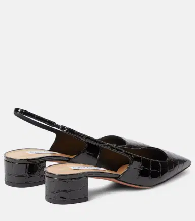 Aquazzura Ginza 35 patent leather slingback pumps | Thumbnail 4