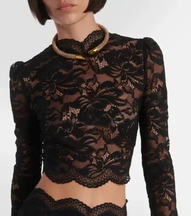 Rabanne Floral lace top | Thumbnail 3