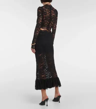 Rabanne Floral lace top | Thumbnail 4