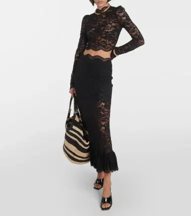 Rabanne Floral lace top | Thumbnail 5