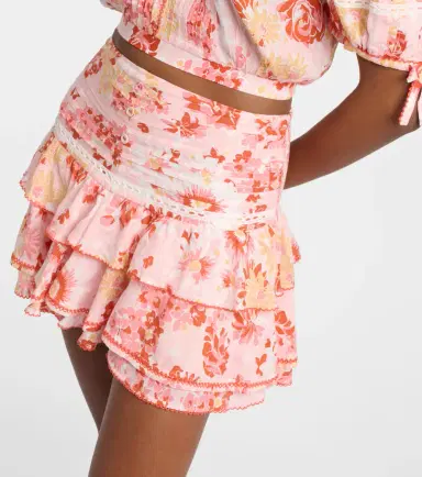 Poupette St Barth Alizee ruffled miniskirt | Thumbnail 3