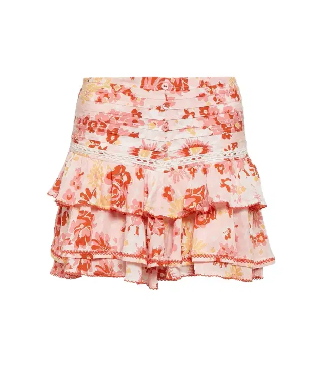 Poupette St Barth Alizee ruffled miniskirt