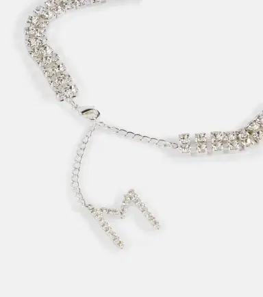 Magda Butrym Floral-appliqué crystal-embellished choker | Thumbnail 2