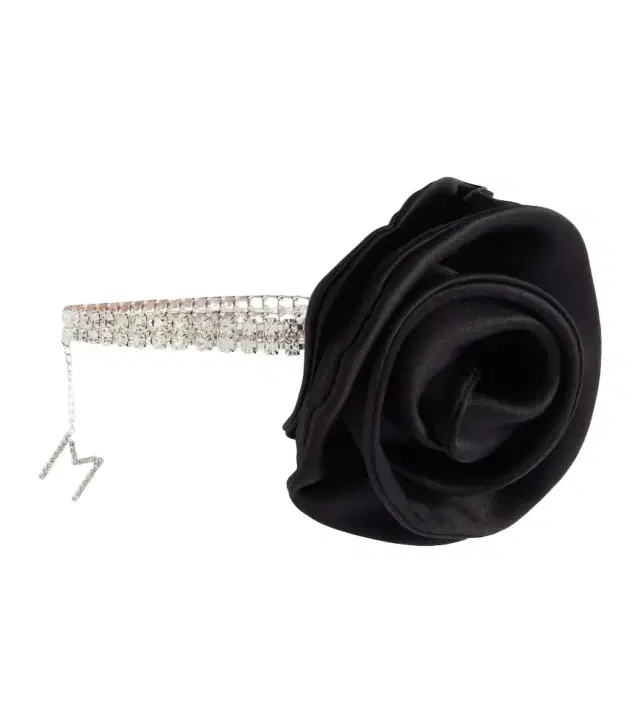 Magda Butrym Floral-appliqué crystal-embellished choker