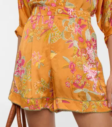 Poupette St Barth Isabelle floral high-rise shorts | Thumbnail 4
