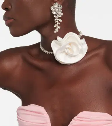 Magda Butrym Floral-appliqué crystal-embellished choker | Thumbnail 5 Magda Butrym Floral-appliqué crystal-embellished choker | Thumbnail 5