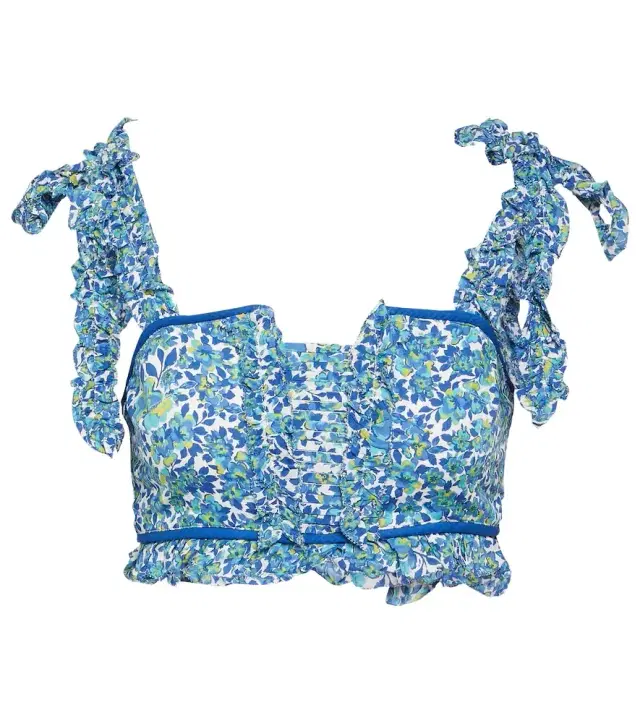 Poupette St Barth Ariane floral crop top