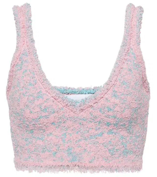 Rabanne Tweed crop top