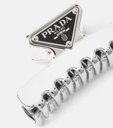 Prada Logo hair clip | Thumbnail 2
