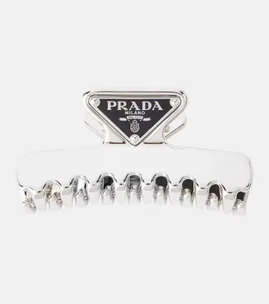 Prada Logo hair clip | Thumbnail 3