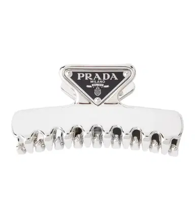 Prada Logo hair clip | Thumbnail 1