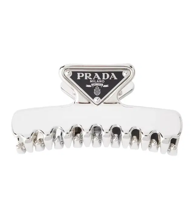 Prada Logo hair clip