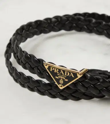Prada Braided leather belt | Thumbnail 3
