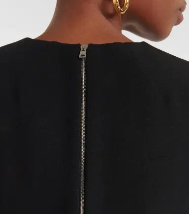 Victoria Beckham Fitted T-Shirt crêpe midi dress | Thumbnail 2