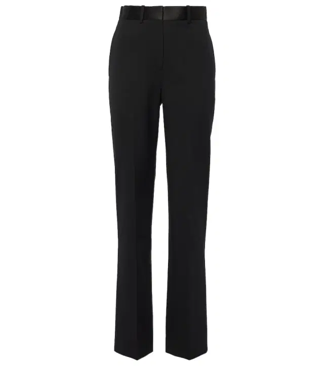 Victoria Beckham High-rise wool-blend straight pants