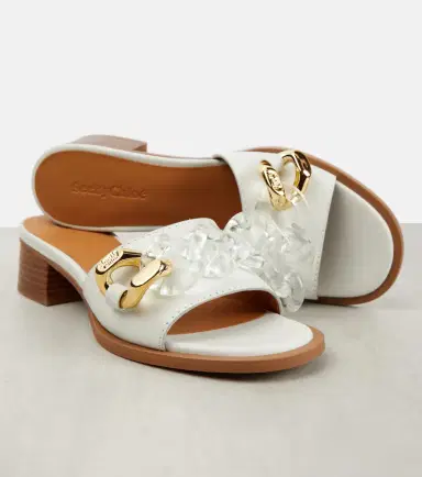 See By Chloé See By Chloé Embellished leather mules | Thumbnail 4