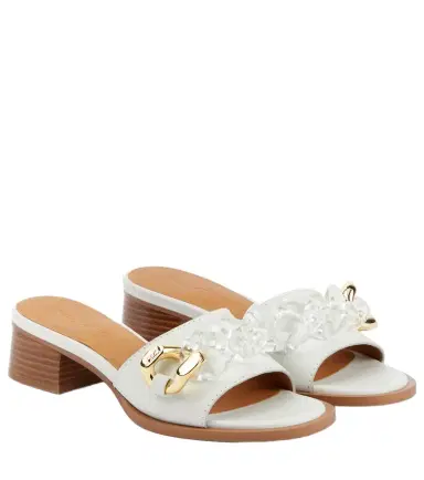 See By Chloé See By Chloé Embellished leather mules | Thumbnail 1