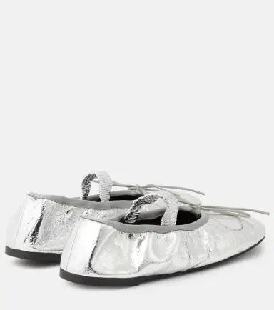 Proenza Schouler Metallic leather ballet flats | Thumbnail 5
