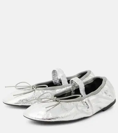 Proenza Schouler Metallic leather ballet flats | Thumbnail 6