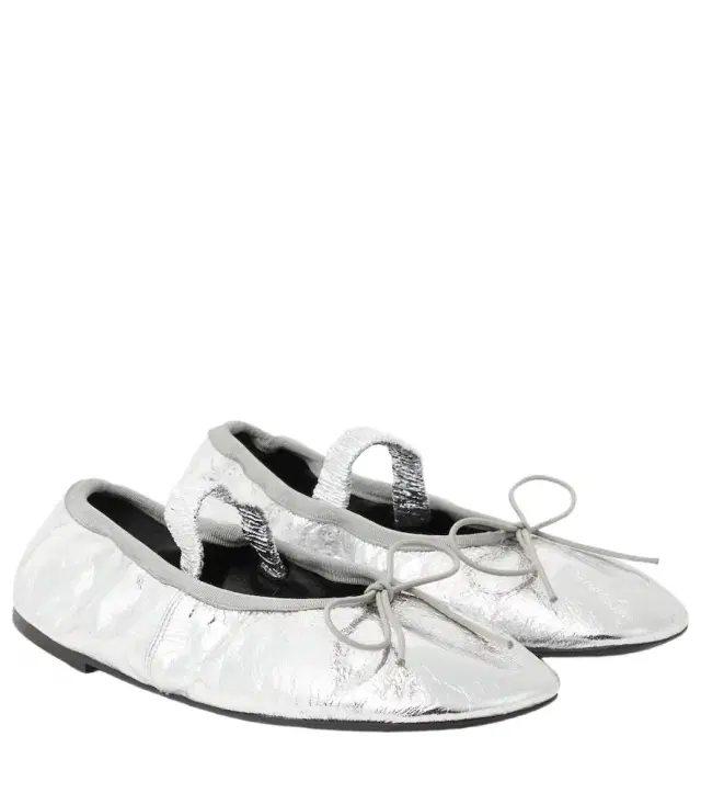 Proenza Schouler Metallic leather ballet flats