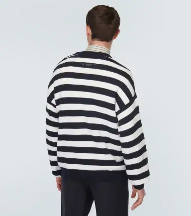 Valentino Striped cotton and wool sweater | Thumbnail 3